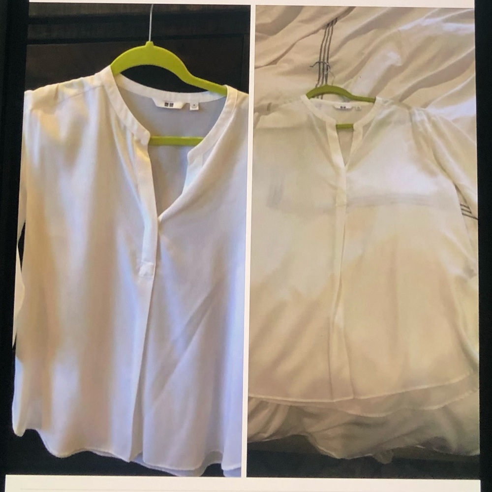 UNIQLO white blouse